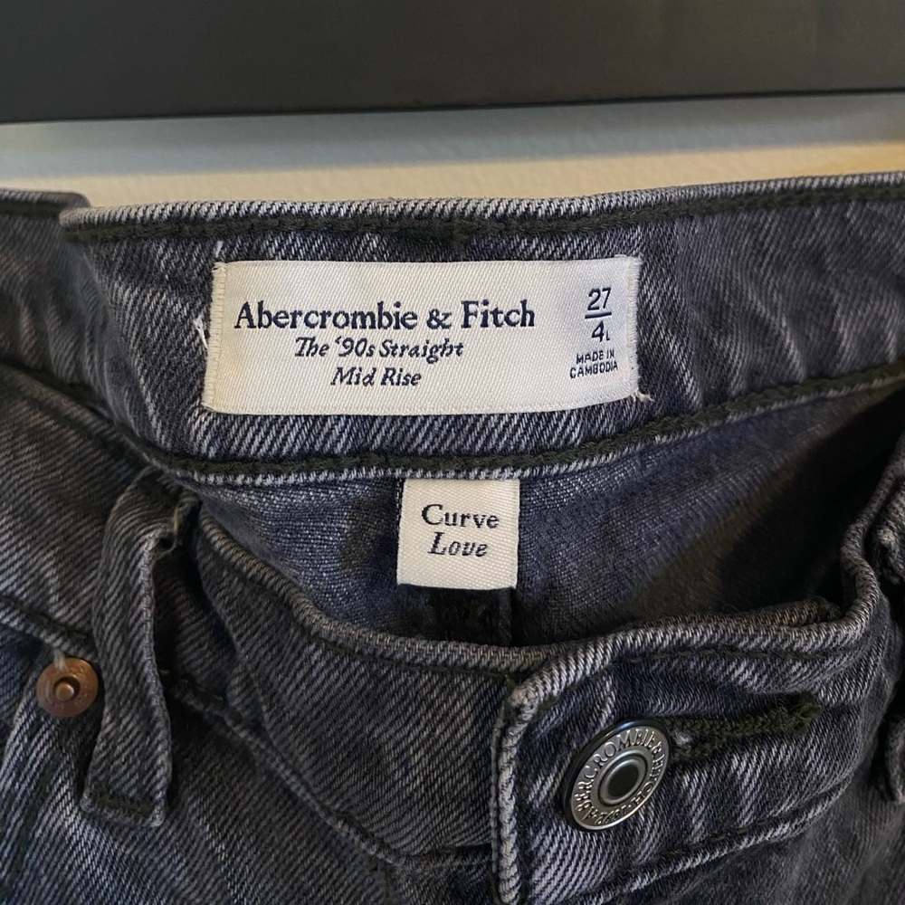 Abercrombie & Fitch Gray Straight Leg Jeans